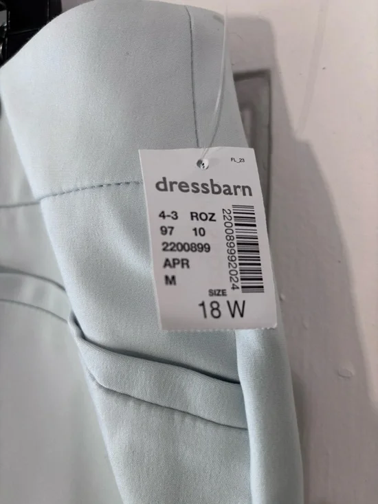 Roz & Ali Light Blue Ankle Pants - Picture 5 of 5